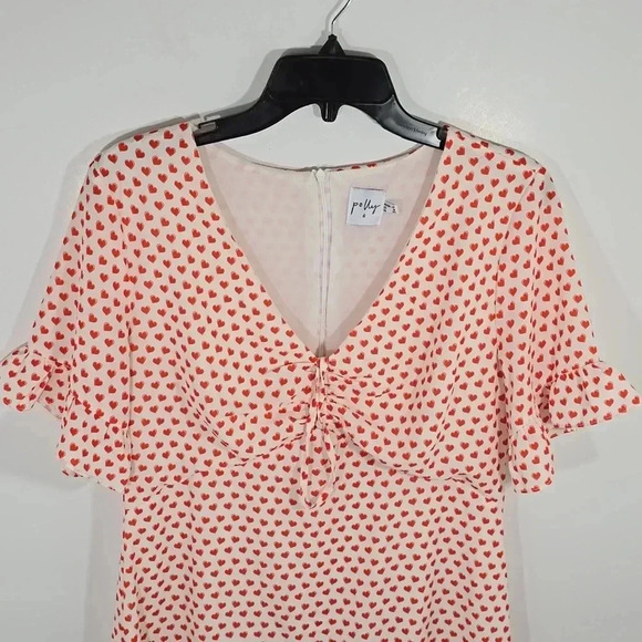 {Princess Polly} Erin Mini Dress in Heart Print - Size 8 - Picture 7 of 16